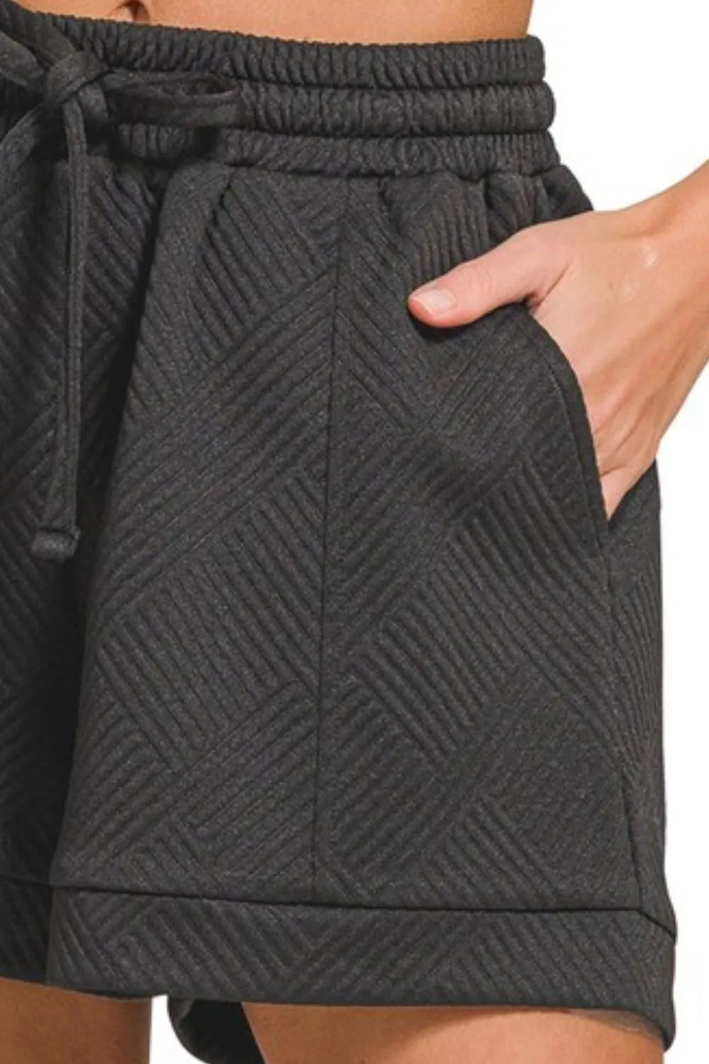 Comfortable, shorts, black, pattern, women’s clothing