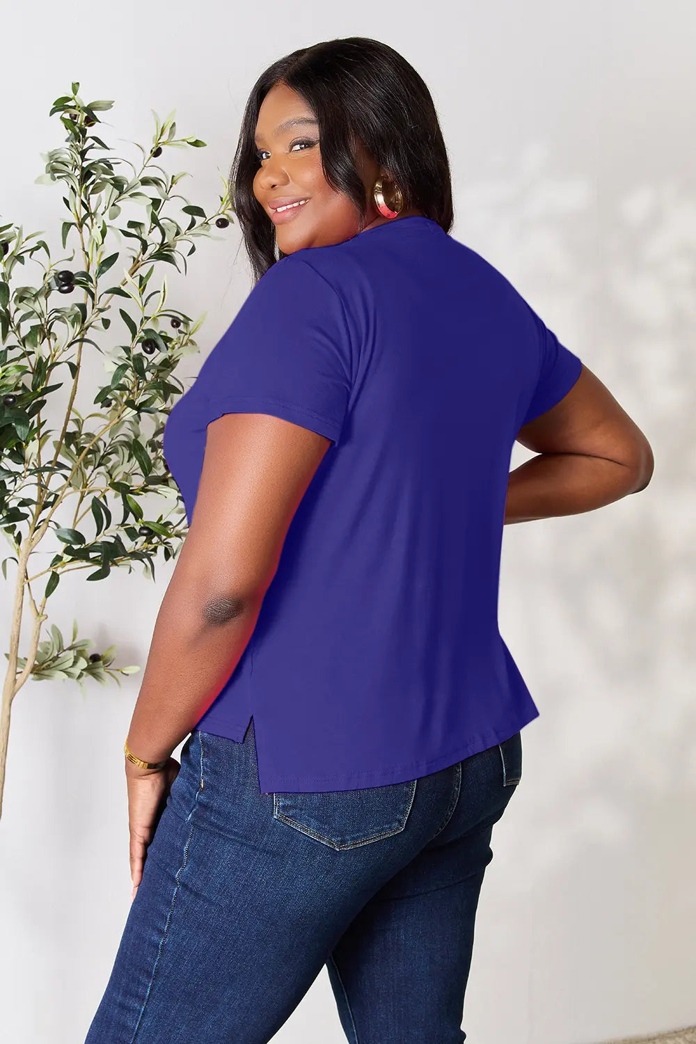 Comfortable, shirt, purple, blue, women’s clothing