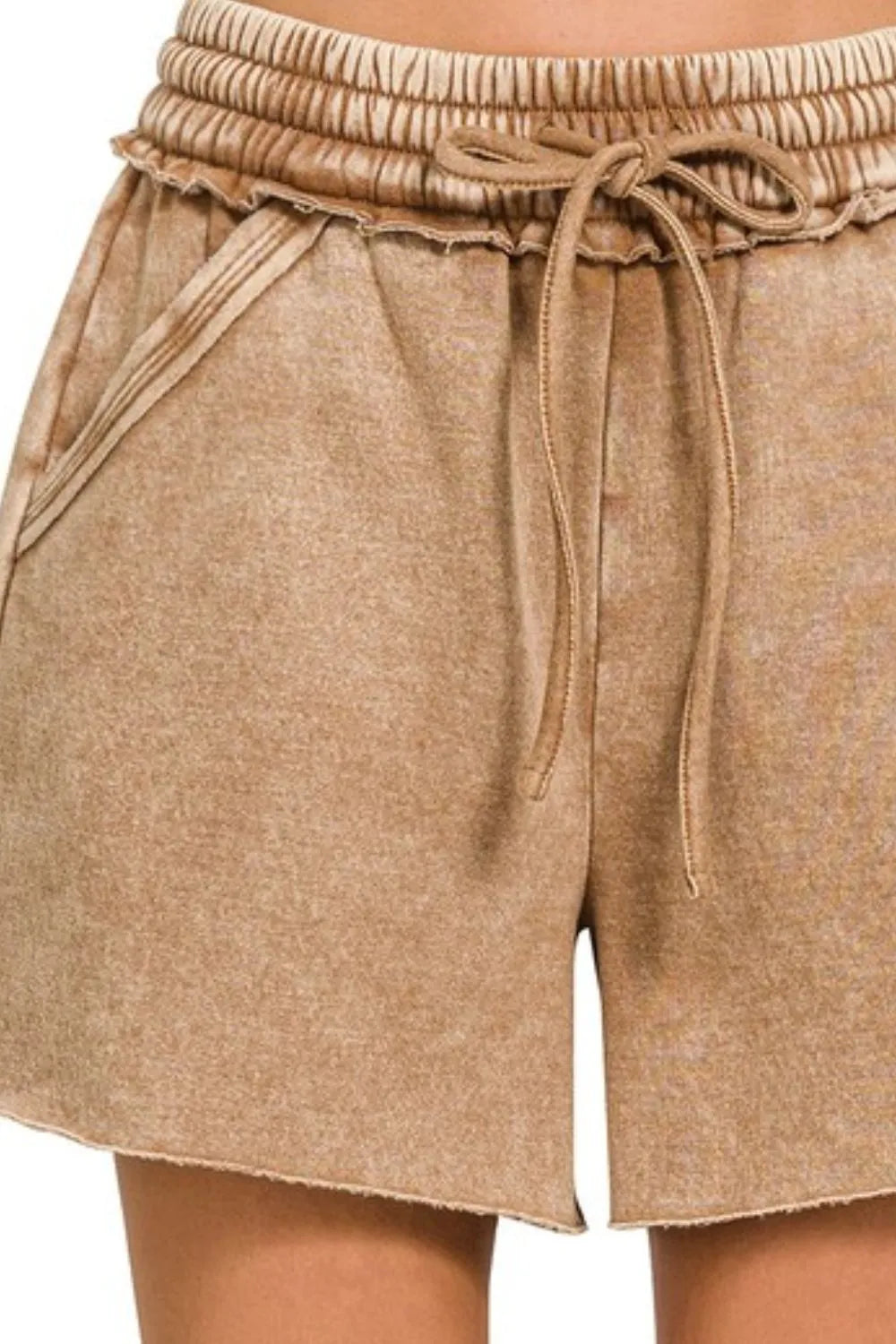 Comfortable, shorts, brown, beige, women's clothing