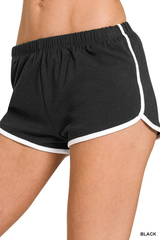 Comfortable, black, shorts, women's clothing