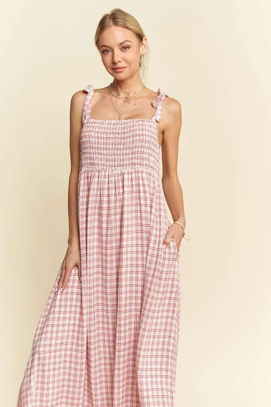 Comfortable, red, white, sun dress, pattern, women’s clothing