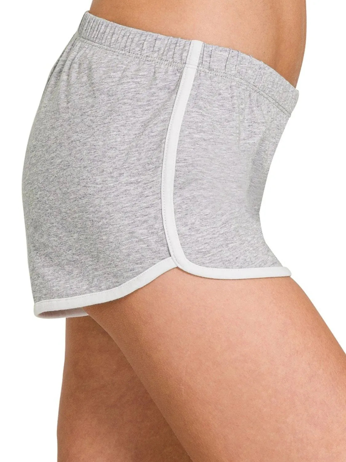 Comfortable, grey, shorts, women's clothing 
