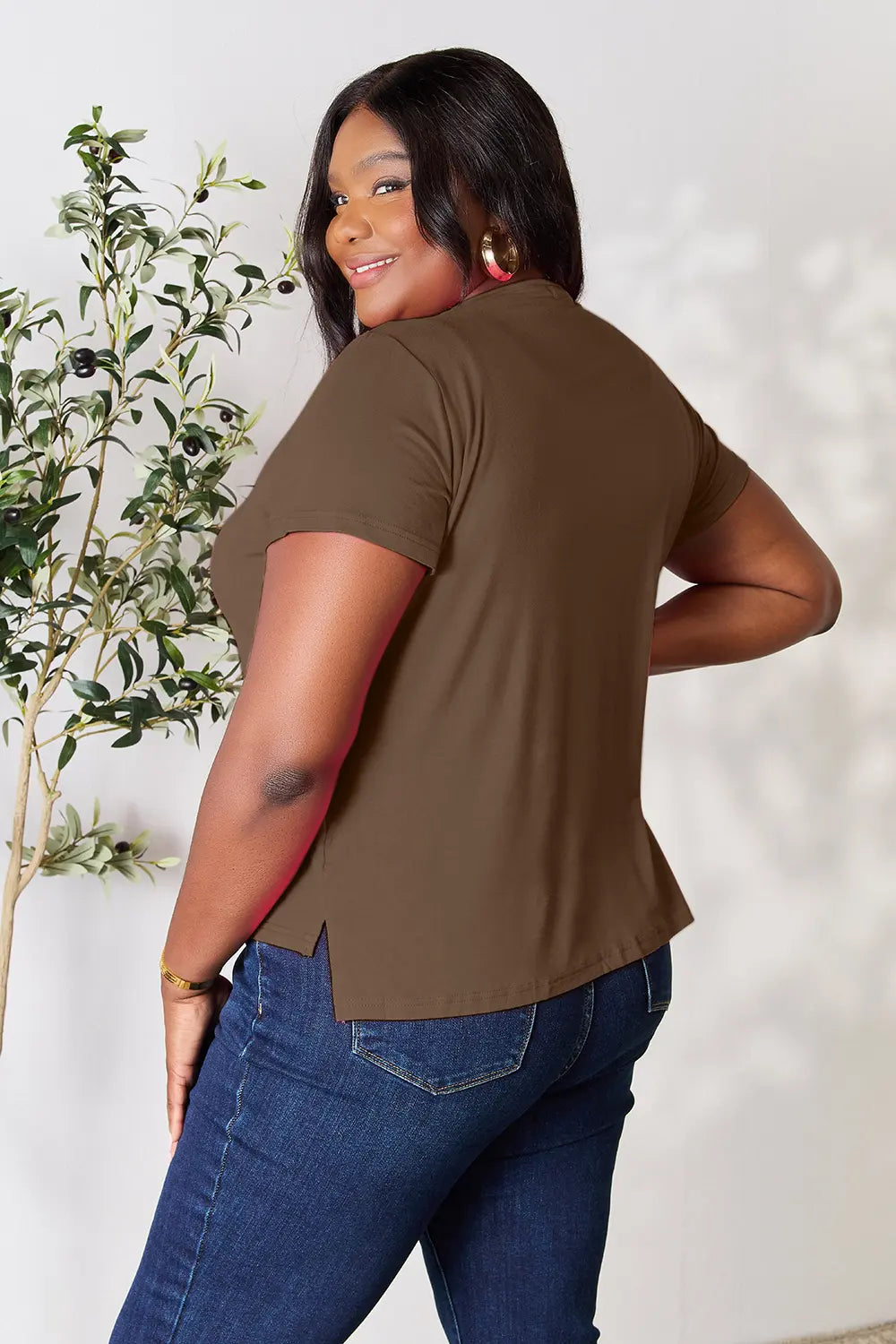 Comfortable, shirt, brown, women’s clothing