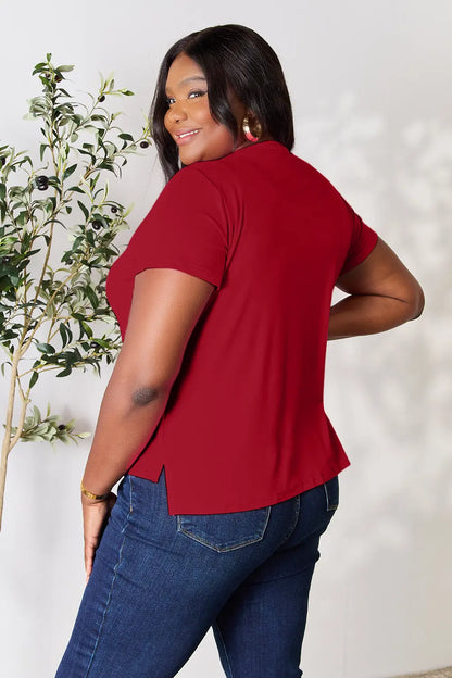 Comfortable, shirt, red, women’s clothing