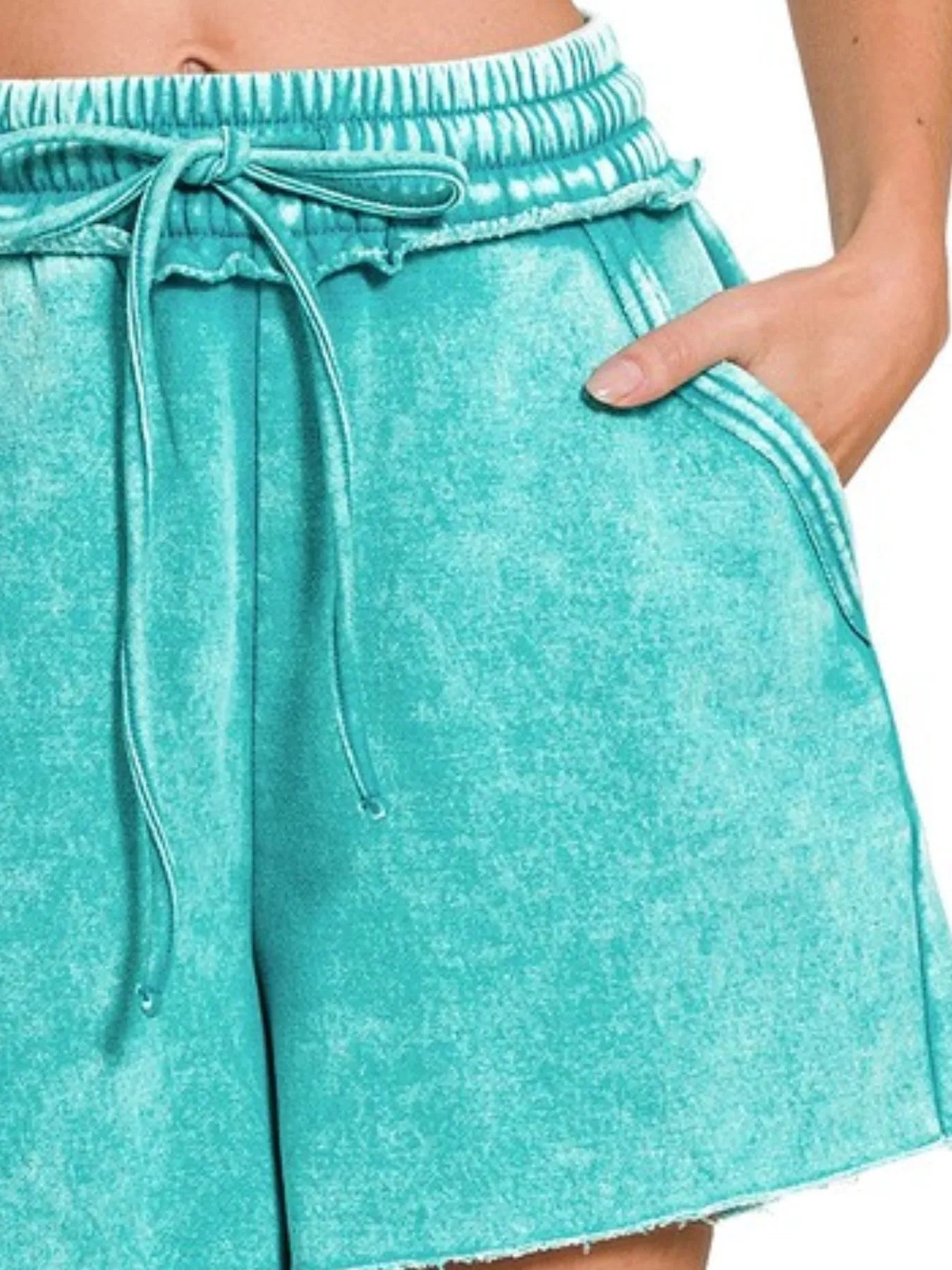 Comfortable, shorts, teal, turquoise, women's clothing 