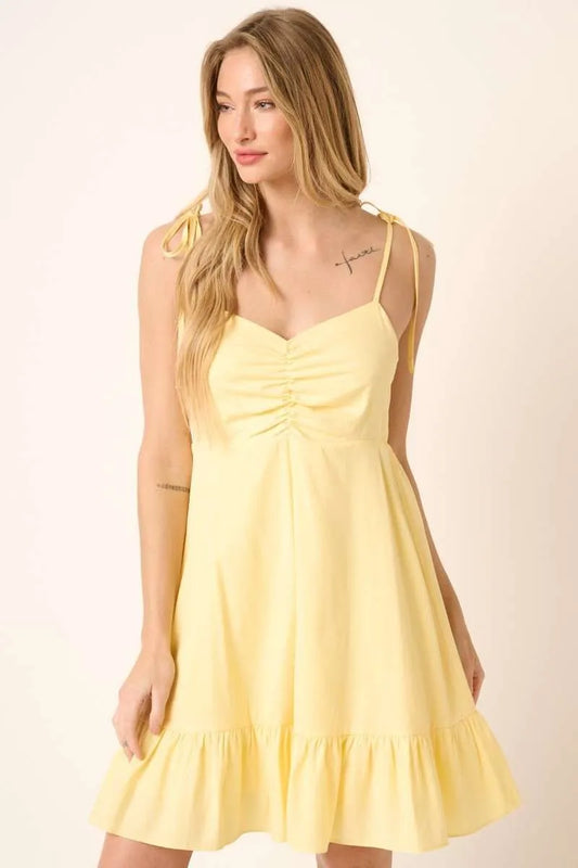 Comfortable, Yellow, sun dress, women’s clothing