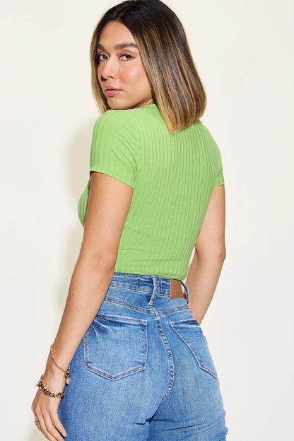 Comfortable, crop top, green, women’s clothing
