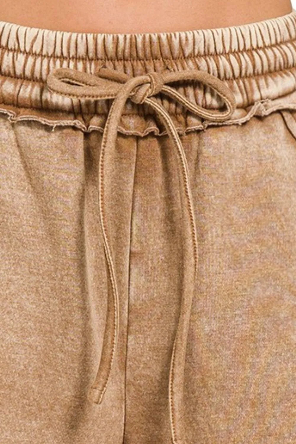 Comfortable, shorts, brown, beige, women's clothing 