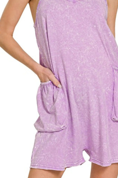 Purple romper, comfortable, women’s clothing