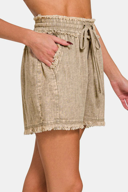 Comfortable, shorts, beige, women’s clothing
