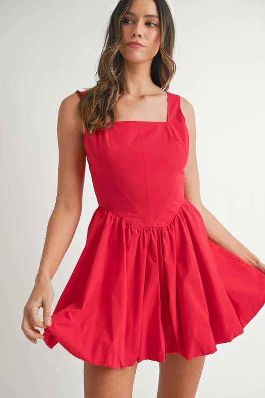 comfortable, red, women’s clothing, dress