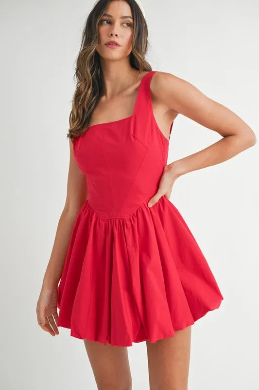 comfortable, red, women’s clothing, dress
