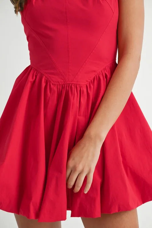 comfortable, red, women’s clothing, dress