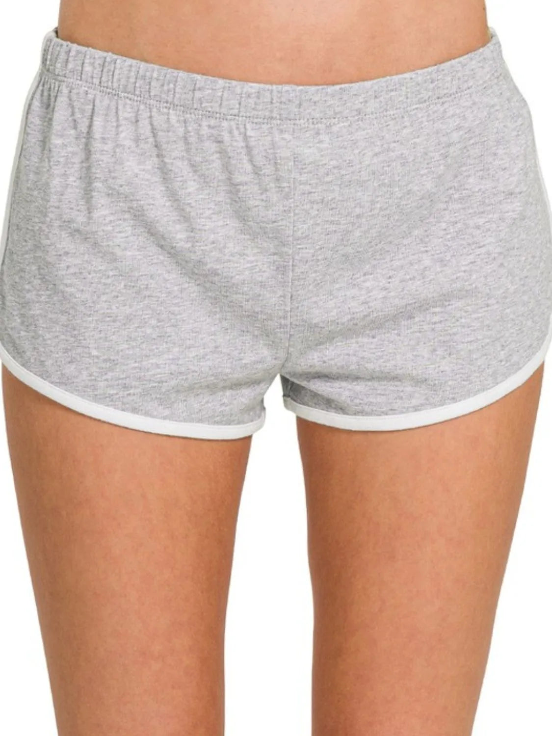 Comfortable, grey, shorts, women's clothing 