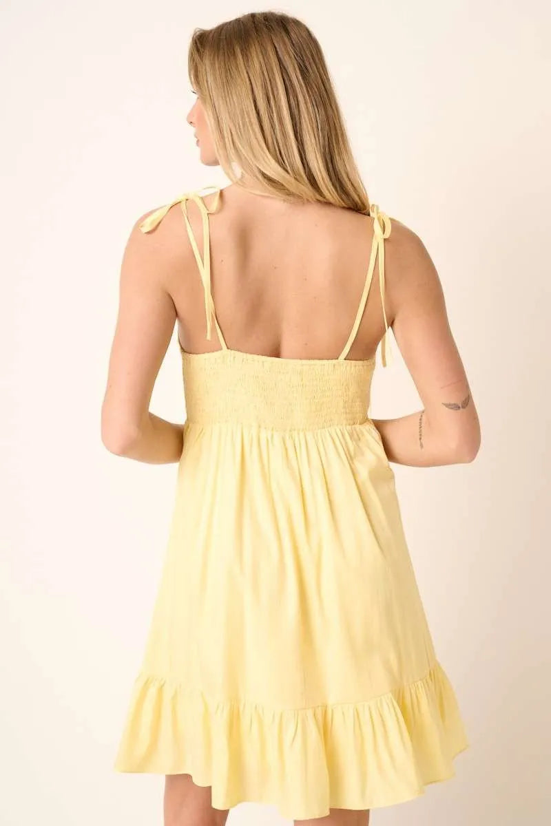 Comfortable, Yellow, sun dress, women’s clothing