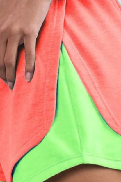 comfortable, pink, green, women’s clothing, neon, shorts