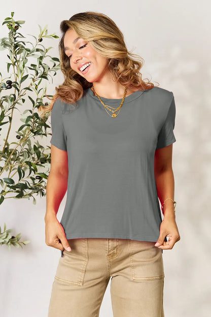 Comfortable, shirt, gray/grey, women’s clothing