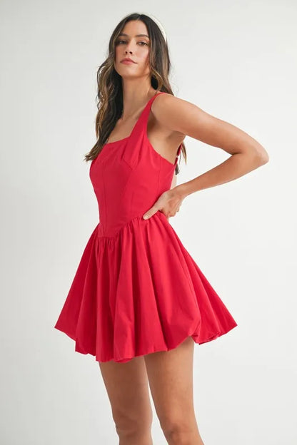 comfortable, red, women’s clothing, dress