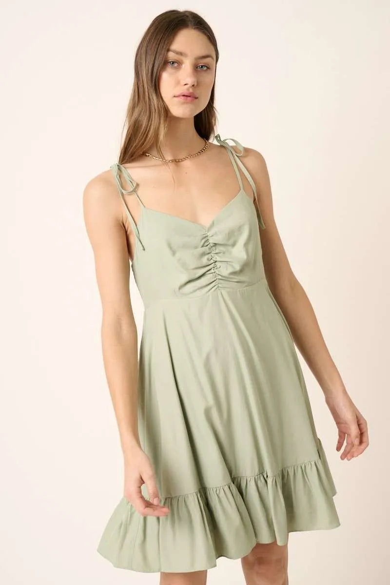 Comfortable, sun dress, green, women's clothing