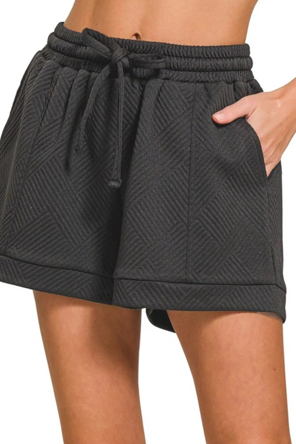 Comfortable, shorts, black, pattern, women’s clothing 