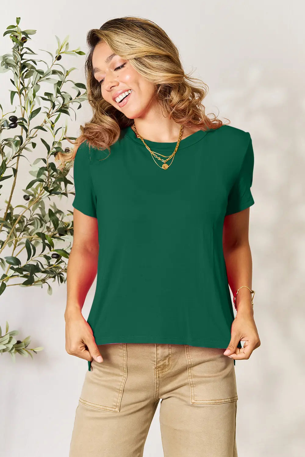 Comfortable, shirt, green, women’s clothing