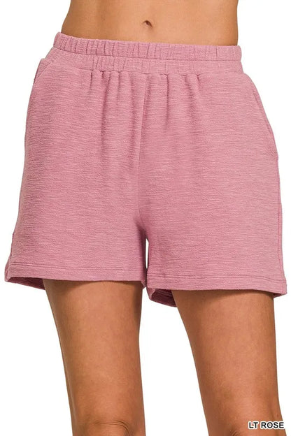 Comfortable, shorts, salmon, pink, women’s clothing 